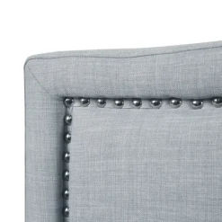 Kirkland's Home Beds & Headboards-Light Upholstered Nailhead King Headboard