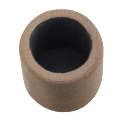 Kirkland's Home Benches & Ottomans-Light Upholstered Top Handle Storage Ottoman