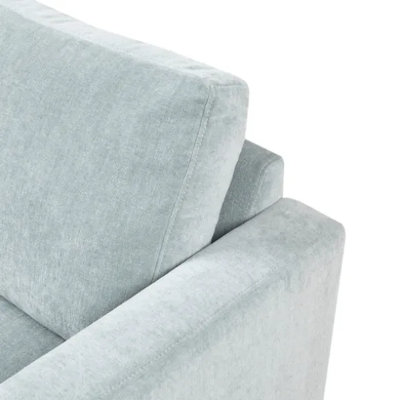 Kirkland's Home Accent Chairs-Light Velvet And Chrome Accent Chair