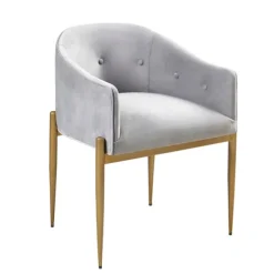 Kirkland's Home Dining Chairs-Light Velvet Button Dining Chairs, Set Of 2