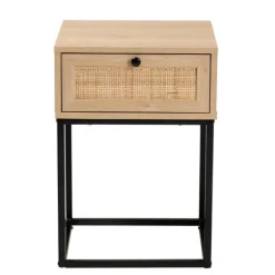 Kirkland's Home Nightstands-Light Wood And Rat Square Nights D