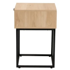 Kirkland's Home Nightstands-Light Wood And Rat Square Nights D