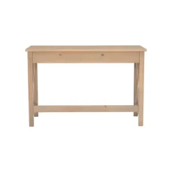 Kirkland's Home Office Furniture-Light Wood X-Sides Desk