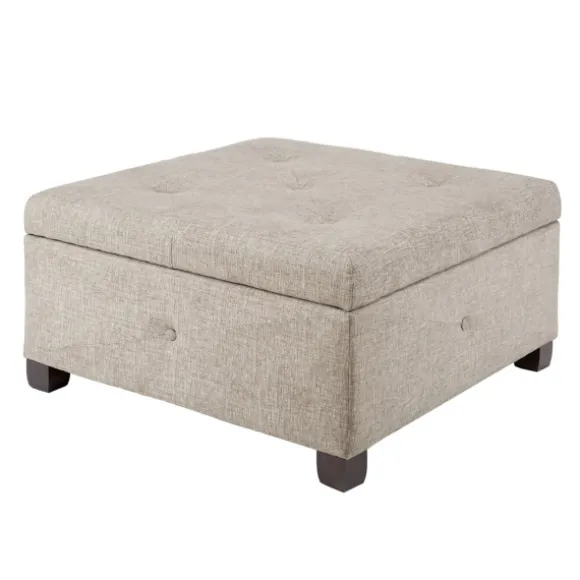 Kirkland's Home Benches & Ottomans-Lila Tufted Sand Storage Ottoman