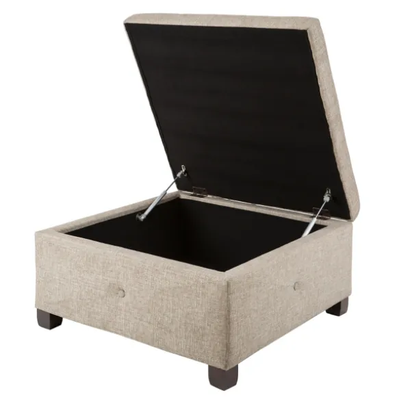 Kirkland's Home Benches & Ottomans-Lila Tufted Sand Storage Ottoman