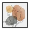 Kirkland's Home Framed Art-Linear Leaf Trio Framed Canvas Art Print