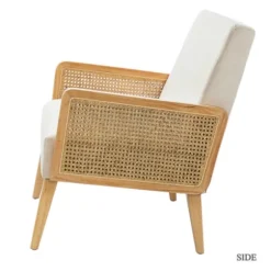 Kirkland's Home Sofas & Loveseats-Linen And Rattan Loveseat