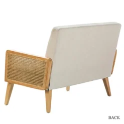 Kirkland's Home Sofas & Loveseats-Linen And Rattan Loveseat