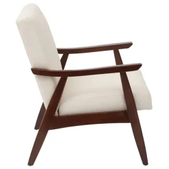 Kirkland's Home Accent Chairs-Linen Mid-Century Desmond Accent Chair
