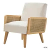 Kirkland's Home Accent Chairs-Linen Upholstered Accent Chair