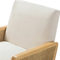 Kirkland's Home Accent Chairs-Linen Upholstered Accent Chair