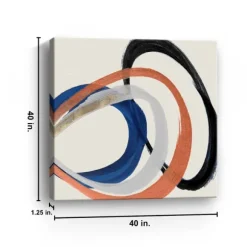 Kirkland's Home Canvas Art-Linked Up Abstract Canvas Art Print, 40X40 In.