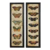 Kirkland's Home Framed Art-Literary Butterflies Framed Art Prints, Set Of 2