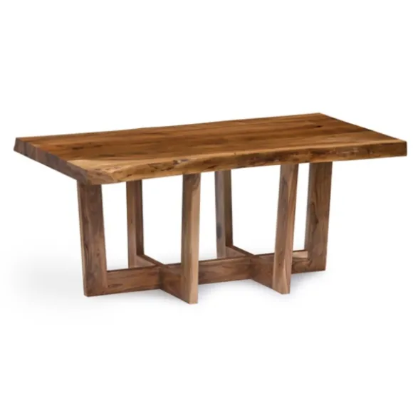 Kirkland's Home Coffee Tables-Live Edge Coffee Table With Crossed Legs, 42 In.