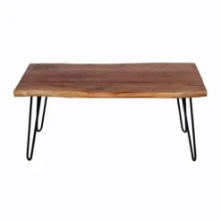 Kirkland's Home Coffee Tables-Live Edge Hairpin Legs Coffee Table, 24X42 In.