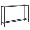 Kirkland's Home Console Tables-Long Metal Mirrored Top Console Table