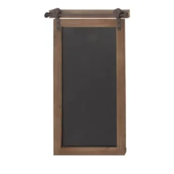 Kirkland's Home Wall Storage-Long Wood And Metal Frame Chalkboard