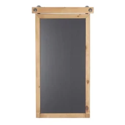 Kirkland's Home Wall Storage-Long Wood And Metal Frame Chalkboard