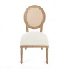 Kirkland's Home Dining Chairs-Louis Cane & Cream Upholstered Dining Chair