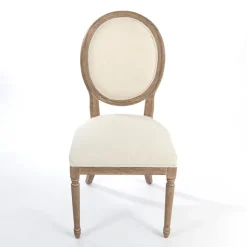 Kirkland's Home Dining Chairs-Louis Cream Upholstered Dining Chair