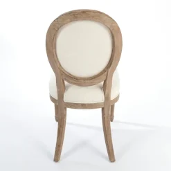 Kirkland's Home Dining Chairs-Louis Cream Upholstered Dining Chair
