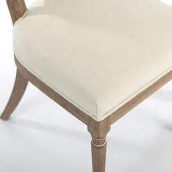 Kirkland's Home Dining Chairs-Louis Cream Upholstered Dining Chair