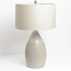 Kirkland's Home Table Lamps-Luca Cream Ceramic Table Lamp