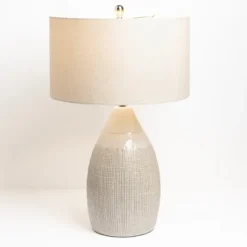 Kirkland's Home Table Lamps-Luca Cream Ceramic Table Lamp