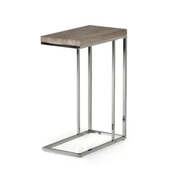 Kirkland's Home Accent & End Tables-Lucia Chrome Chairside Table