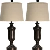 Kirkland's Home Table Lamps-Madison Bronze Table Lamps, Set Of 2