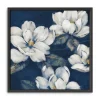 Kirkland's Home Framed Art-Magnolias Indigo Framed Giclee Canvas Art Print