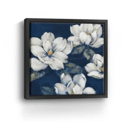 Kirkland's Home Framed Art-Magnolias Indigo Framed Giclee Canvas Art Print
