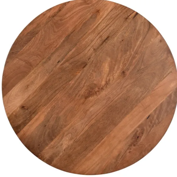 Kirkland's Home Coffee Tables-Mango Wood And Black Iron Coffee Table