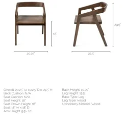 Kirkland's Home Dining Chairs-Mango Wood Dining Chair