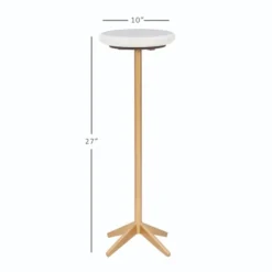 Kirkland's Home Accent & End Tables-Marble And Gold Base Cocktail Table