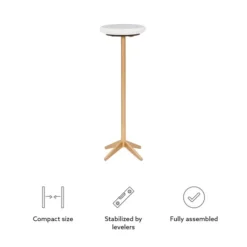Kirkland's Home Accent & End Tables-Marble And Gold Base Cocktail Table