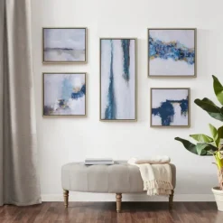 Kirkland's Home Framed Art-Martha Stewart Blue Drift 5-Pc. Framed Art