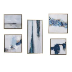 Kirkland's Home Framed Art-Martha Stewart Blue Drift 5-Pc. Framed Art