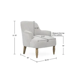 Kirkland's Home Accent Chairs-Martha Stewart Extended Seat Accent Chair