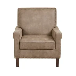 Kirkland's Home Accent Chairs-Martha Stewart Faux Leather Accent Chair