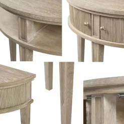 Kirkland's Home Console Tables-Martha Stewart Half Moon Console Table