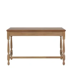 Kirkland's Home Office Furniture-Martha Stewart Natural Wood Turned Legs Desk