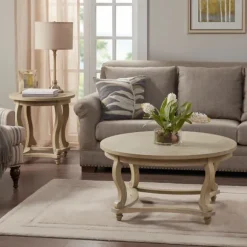 Kirkland's Home Coffee Tables-Martha Stewart Round Coffee Table