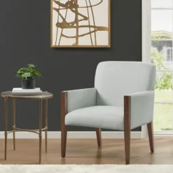 Kirkland's Home Accent Chairs-Martha Stewart Wood Trim Accent Chair