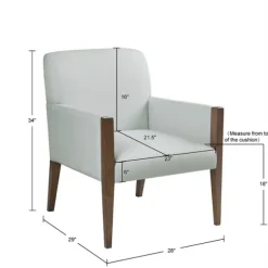 Kirkland's Home Accent Chairs-Martha Stewart Wood Trim Accent Chair