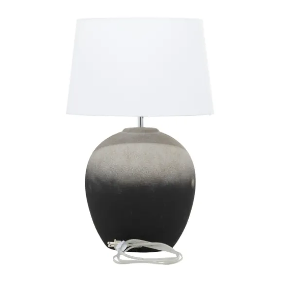 Kirkland's Home Table Lamps-Matte Black Ombre Textured Table Lamp, 23 In.
