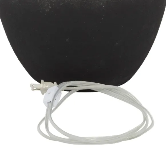 Kirkland's Home Table Lamps-Matte Black Ombre Textured Table Lamp, 23 In.