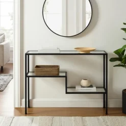 Kirkland's Home Console Tables-Matte Multi Level Console Table