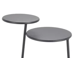 Kirkland's Home Accent & End Tables-Matte Overlapping 3-Tier Side Table