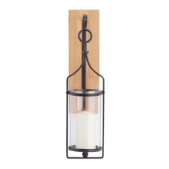 Kirkland's Home Sconces-Matte Poplar Wood Sconce